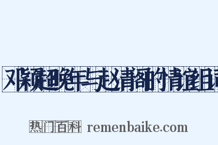 邓颖超晚年与赵清阁的情谊组词是什么意思的图片